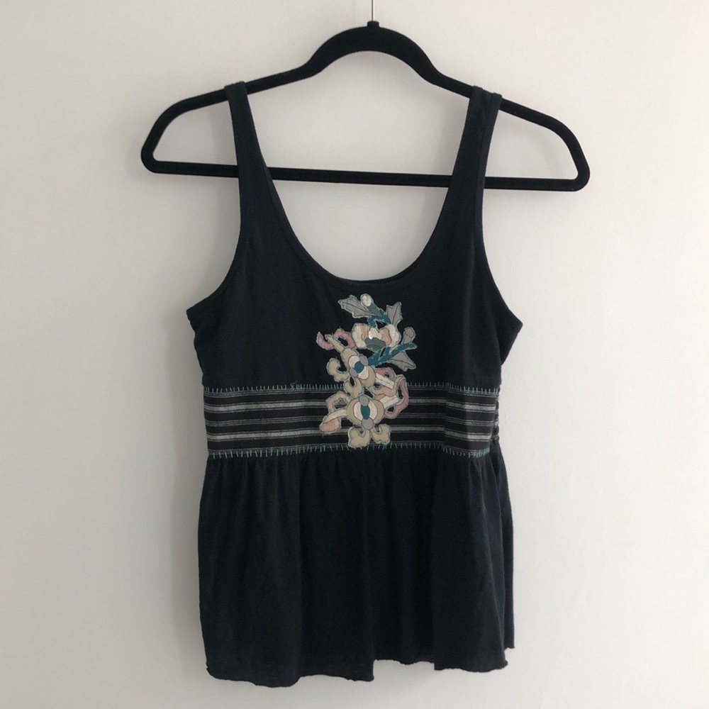 | Free People Embroidered Tank |